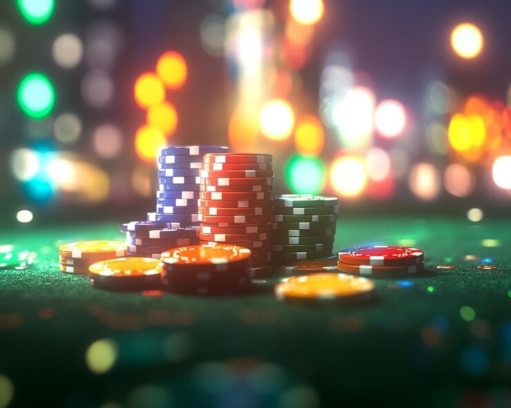 Live chat interface during a Match Winner blackjack session